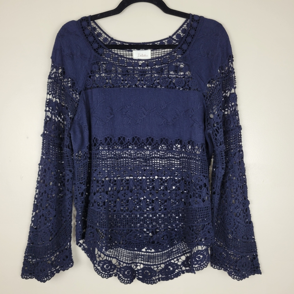 Deletta (Anthropologie) Crochet Blouse